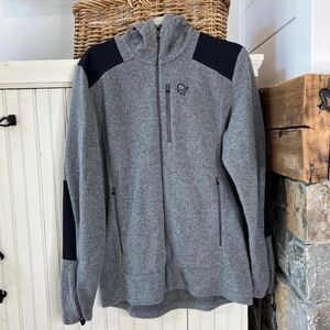 Men’s Norrona Tamok Warm/Wool 2 Zip Hood Jacket Size Large Sweater